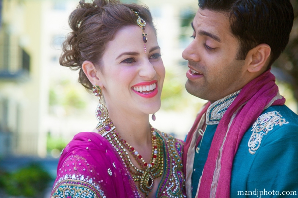 indian wedding bride groom portrait jewelry