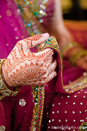 indian wedding bride henna hands