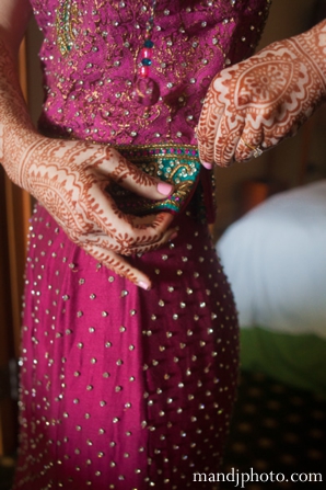 indian wedding ceremony prep fusion bride