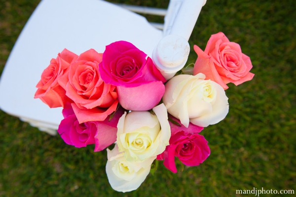 indian wedding decor roses chair ceremony