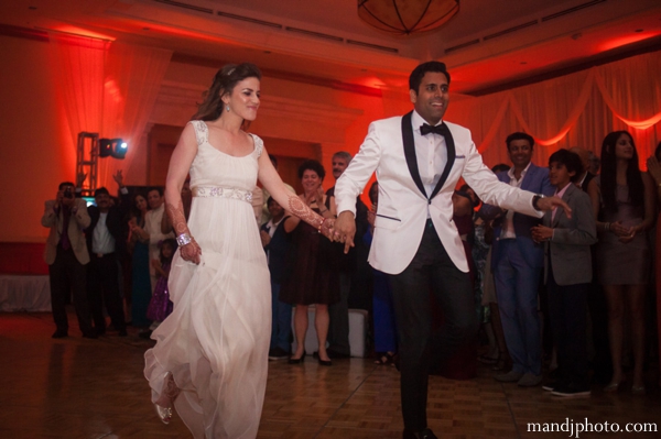 indian wedding groom and bride reception