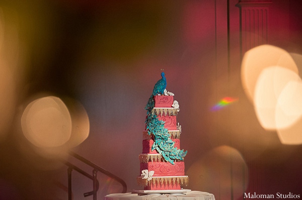 indian wedding reception cake photography