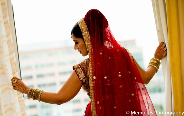 indian wedding bridal portrait traditional lengha