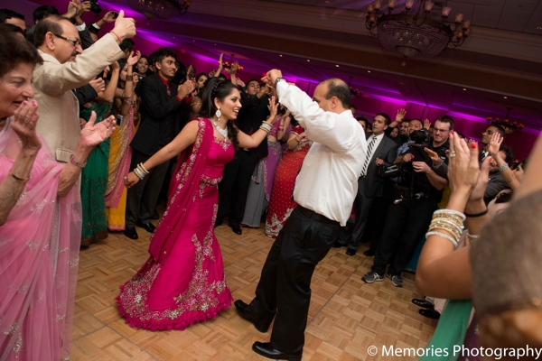 indian wedding bride groom dance floor