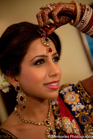 indian wedding bride hair jewelry