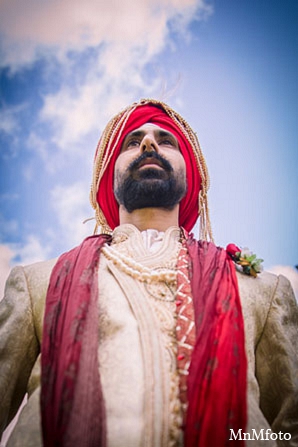 indian wedding groom portrait attire