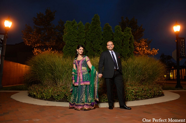 indian wedding reception portraits bride groom