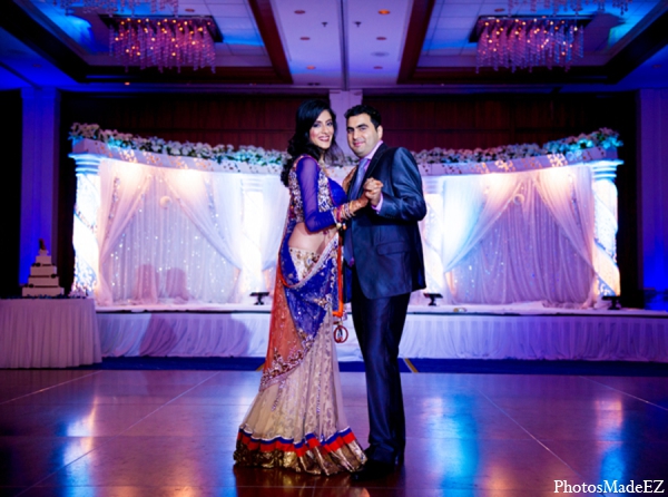 indian wedding venue decor lighting purple