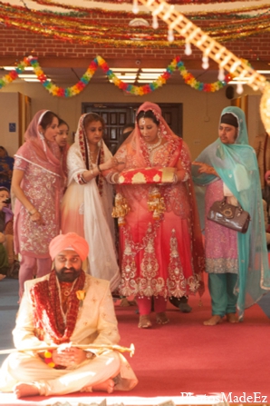 indian wedding ceremony bride mandap