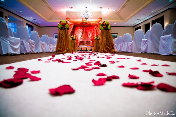 indian wedding ceremony venue floral decor