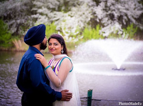 indian wedding portrait engagement groom bride