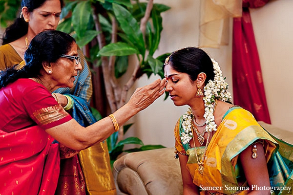indian bride ceremony wedding saree