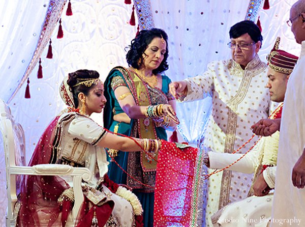 indian wedding bride groom ceremony