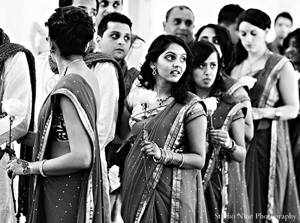 indian wedding bridesmaids ceremony