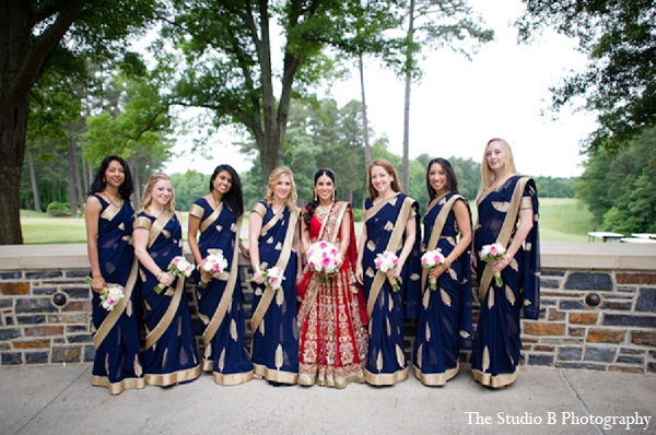 indian wedding bridal party photography