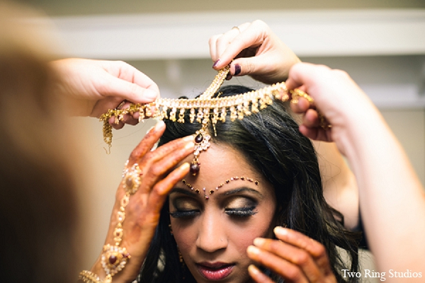 indian wedding bride jewelry makeup