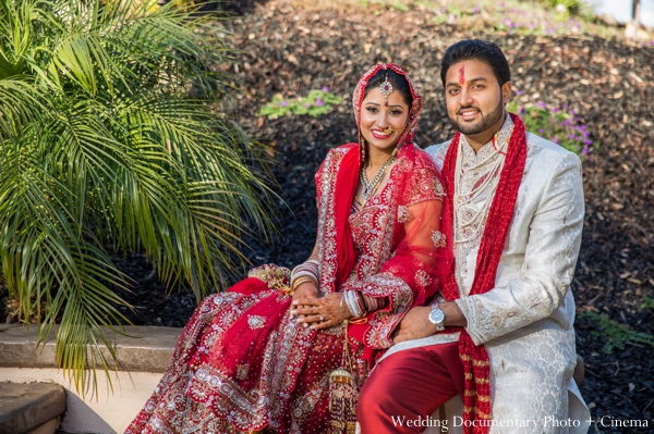 indian wedding bride groom portrait