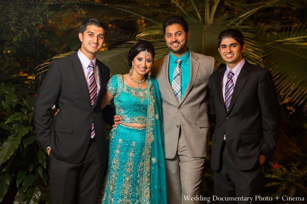indian wedding bride groom portrait family