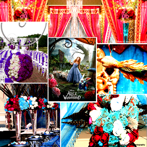 Alice in wonderland_inspiration_board_from_Partyland