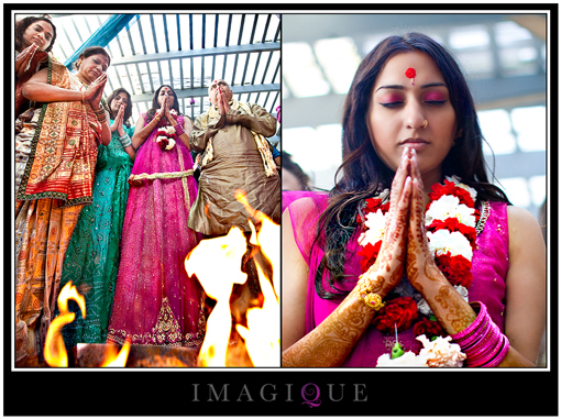 Indian wedding, indian bride, prayer