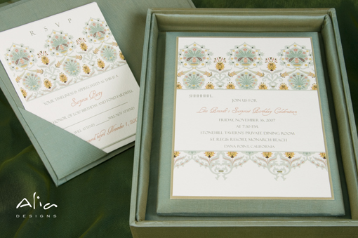 Indian wedding invitation, box 1