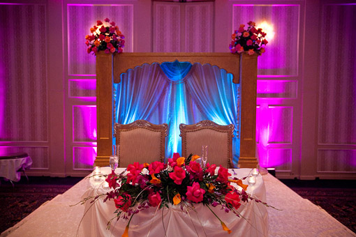 Indian wedding sweetheart table
