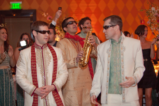 Indian wedding reception, grand enterance
