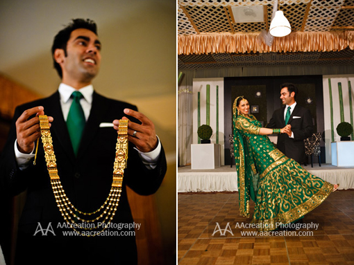 Indian wedding, green bridal lengha 1 copy