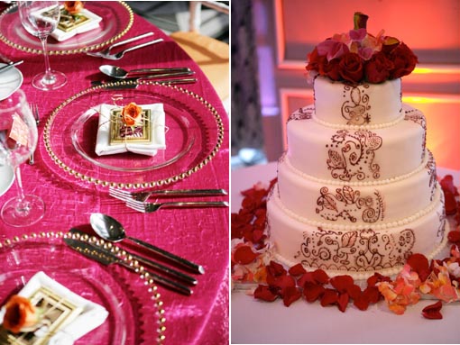 Indian fusion wedding , wedding cake copy