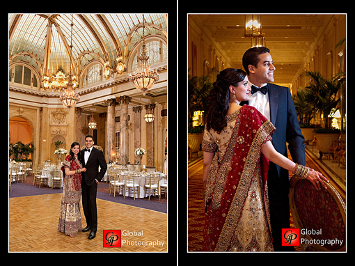 Indian wedding bride and groom copy