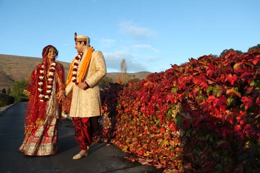 Indian-wedding-red-bridal-lengha-groom