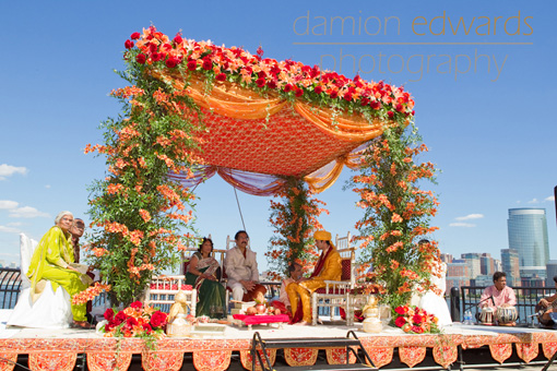 Indian-wedding-orange-mandap