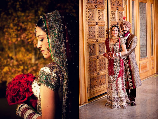 Indian wedding bride red bouquet copy
