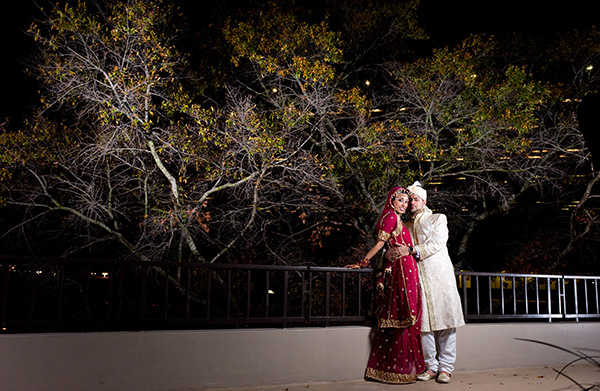 Indian wedding photography of a Indian bride and groom.