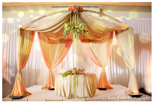 Ideas for indian wedding reception decor for romantic elegant affair.