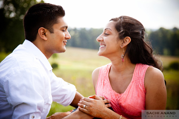 Indian wedding photography for engagement photos.