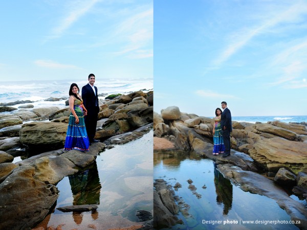 Indian bride and groom in South Africa get ready for their Indian wedding.