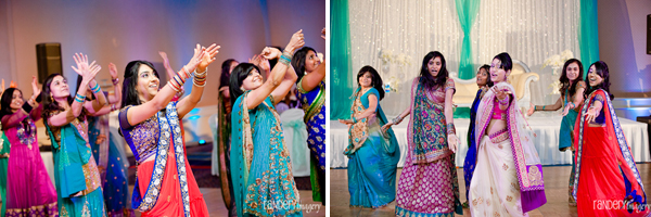 Indian wedding wear includes colorful wedding saris.