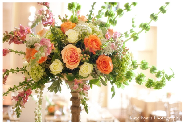 Beautiful flower floral arrangement centerpieces for an indian wedding reception.