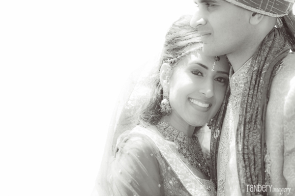 Indian wedding photography in black and white.