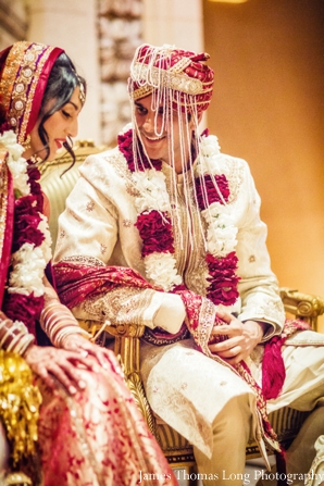 indian bride and groom getting married