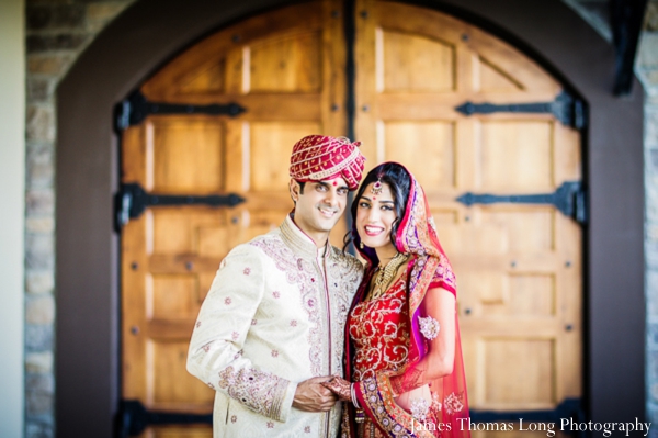 indian bride and groom after indian wedding ceremony