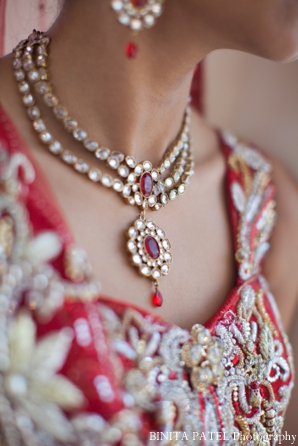 Classic indian bridal jewelry set.