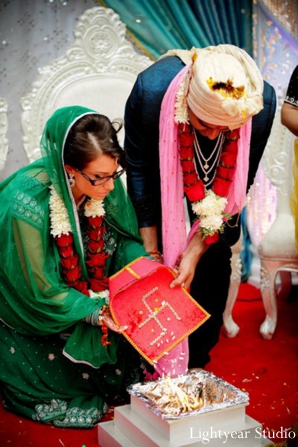 Traditional hindu ceremony for a modern indian bride and groom.