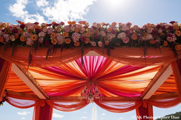 Indian wedding mandap and floral decor ideas