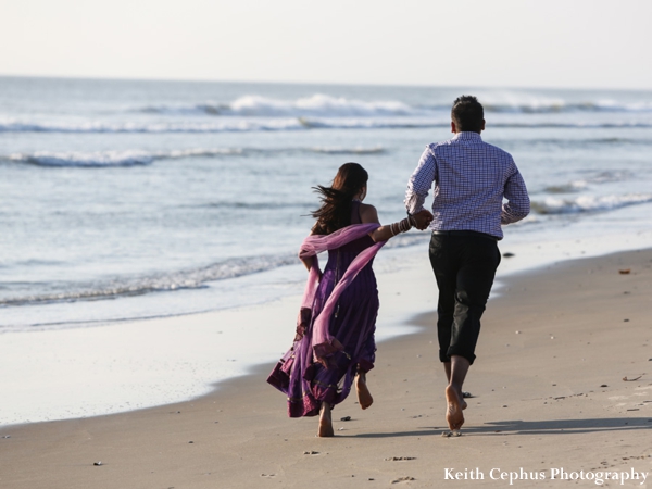 indian-wedding-bride-groom-running-beach-engagement