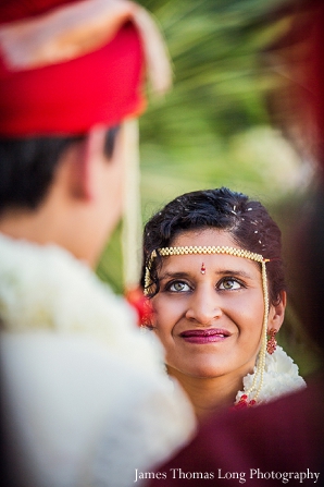 South Indian bride at fusion indian wedding