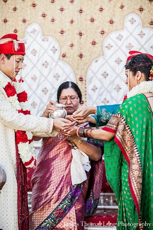 Fusion indian wedding ceremony.