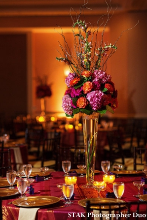 Floral centerpiece ideas for indian wedding reception.