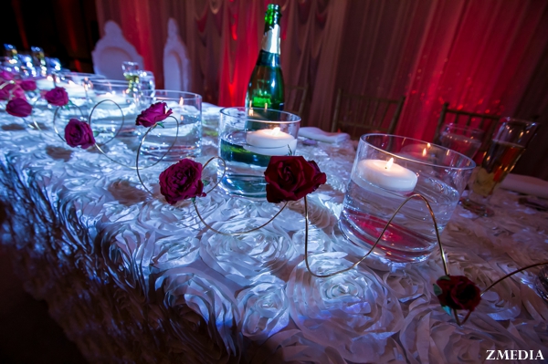 sweetheart table at indian wedding reception
